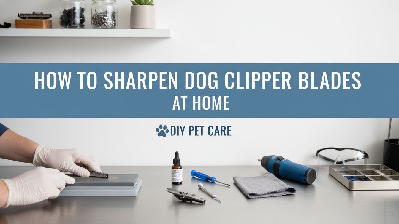 How to Sharpen Dog Clipper Blades at Home