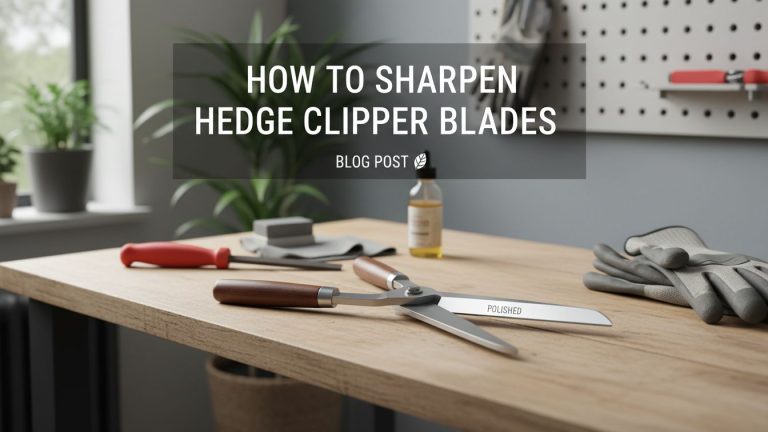 How to Sharpen Hedge Clipper Blades