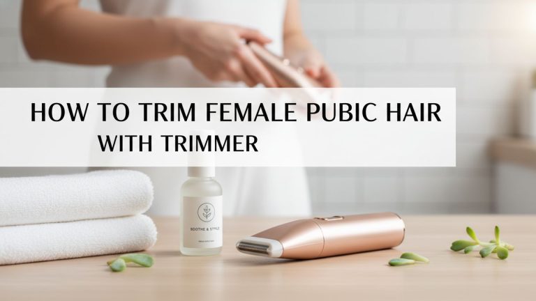 how to trim female pubic hair with trimmer