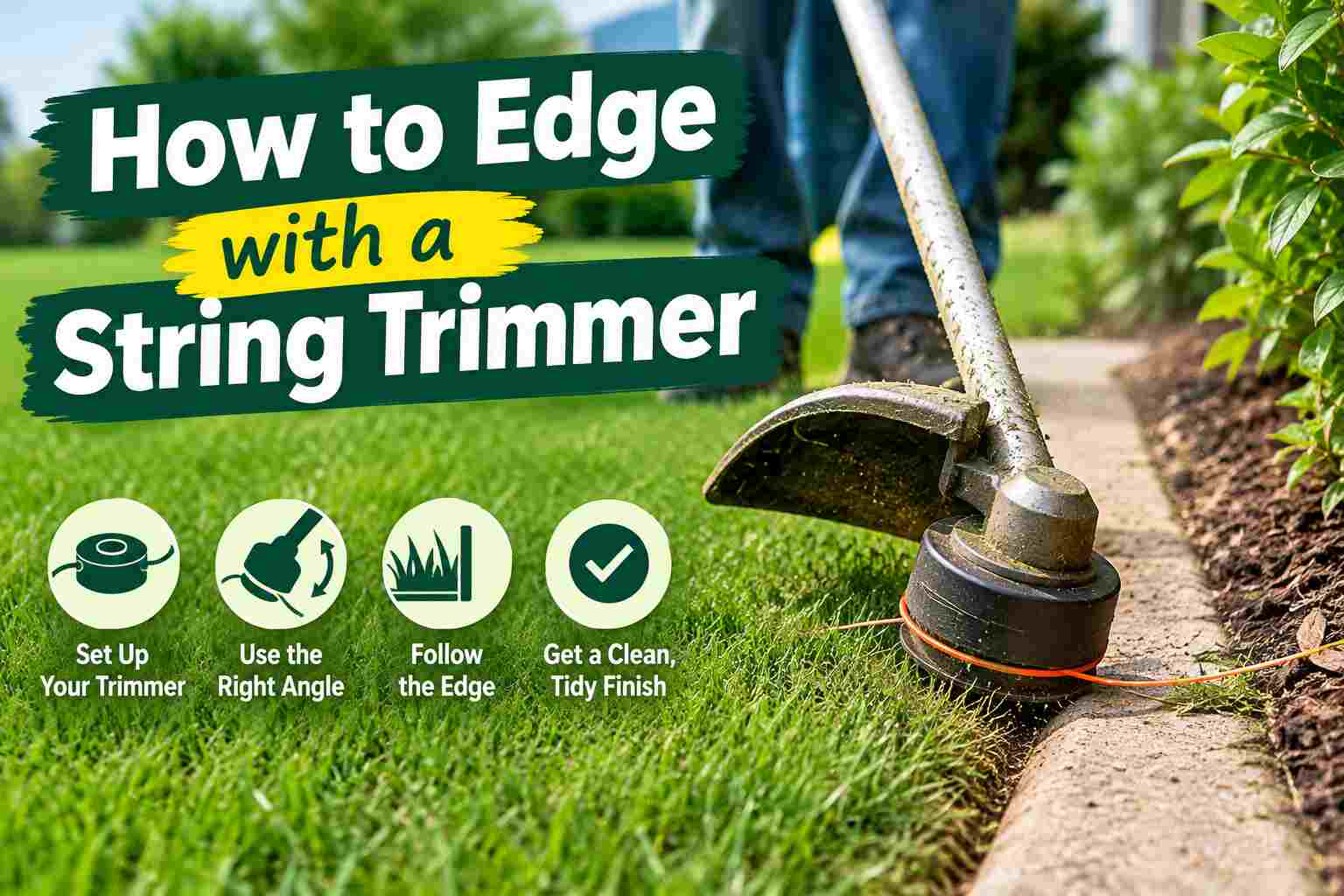 How to Edge with a String Trimmer